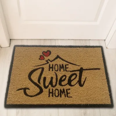 Imagen del producto de Alfombrilla resistente con un diseño cuidado, en color  y rojo, de tamaño 45 x 75 cm