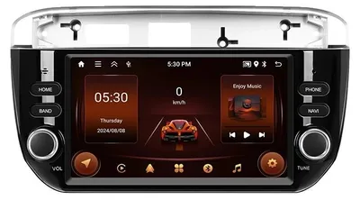 Produktbild von Autoradio, Touchscreen, Smartphone-Integration, kompatibel mit Fiat Punto 2012-2015, 2G 64G MIC CAM