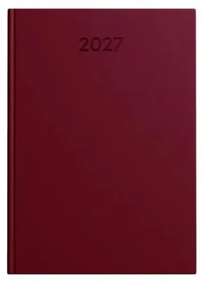 Produktbild von Idena Buchkalender 2027 Basic burgund DIN A5 320 Seiten
