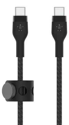 Produktbild von Belkin Flex USB-C/USB-C bis 60W 1m, schwarz CAB011bt1MBK