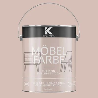 Produktbild von Kenzopaints 2,5Liter Möbelfarbe Möbellack Buntlack Farbraum - Fawnskin
