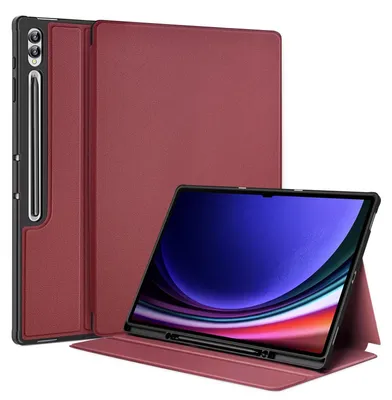 Produktbild von Hülle für Samsung Galaxy Tab S10/S9 Ultra mit Stifthalter, rot