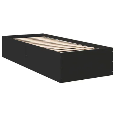 Produktbild von Bettgestell Schwarz 75x190 cm Holzwerkstoff