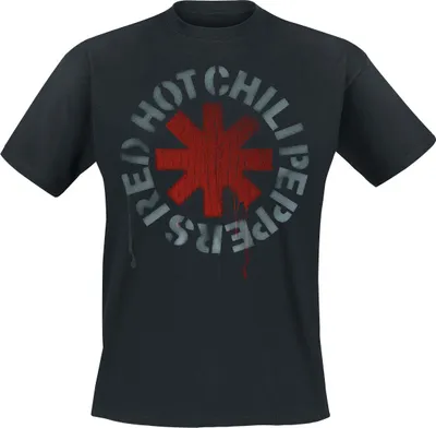 Produktbild von Red Hot Chili Peppers T-Shirt Herren Stencil Black schwarz M