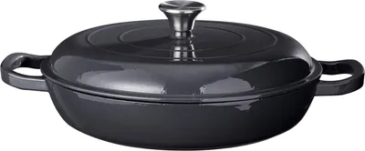 Produktbild von Cookinglife Bräter Gusseisen 30 cm - Schmortopf Emaille Induktion - Heritage Cast