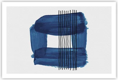 Produktbild von Poster - Poster ohne Rahmen - Abstraktion Aquarell Blau - 91,5x61 cm - Wand Bild - Wanddeko - Wandbilder - Kunstposter - Wandposter - Bilder - Kunstdruck - Wanddekoration - Wandbild - P2XAA91x61-4223