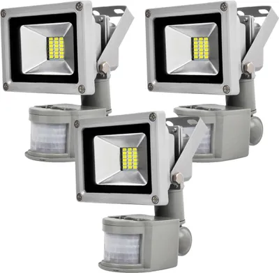 Immagine prodotto di Greenmigo 3x 20W SMD proiettore con sensore di movimento LED faretto bianco caldo luce bianca calda IP65 impermeabile lampada LED applique luce di fondo illuminazione diffusa lampada da giardino LED faretto da esterno