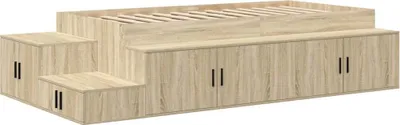 Obrázek produktu pro vidaXL Úložný rám postele Sonoma dub 75 cm materiál na bázi dřeva