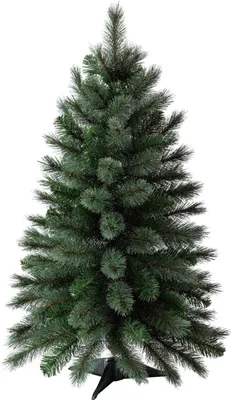 Produktbild von Dehner Künstlicher Weihnachtsbaum Odin, mit Ständer, Höhe 90 cm, Ø 56 cm, PVC/Kunststoff, grün