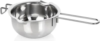Produktbild von wenco Wasserbad Schmelzschale – Hitzebeständiger Schmelztopf mit Griff zum Schmelzen von Schokolade, Butter und Wachs