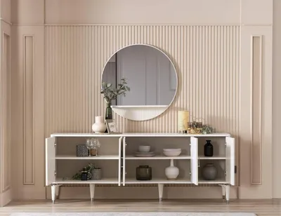 Immagine prodotto di Set da pranzo Sala da pranzo Tavolo da pranzo 9 pezzi Zona pranzo Legno bianco Grande