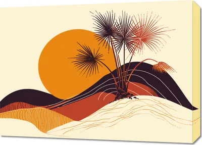 Produktbild von Bild 70x50cm Sonnenhorizont