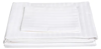 Produktbild von Bettbezug - Baumwollbettbezug - Weiß - 240x200cm - Mit Satinbändern
