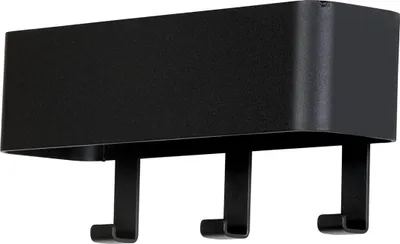 Produktbild von Spinder Design Dax Play 3 Wandgarderobe mit 3 Haken 27x7.5x12 - Schwarz