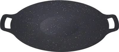 Produktbild von BBQ-Grillpfanne, antihaftbeschichtet, multifunktional, leicht, rund, zum Backen, Grillen, BBQ, schnell aufheizendes Campingtablett mit Griff
