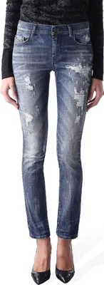 Produktbild von Diesel Sandy 0830K Stretch Damen Jeans Hose Slim Straight