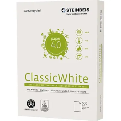 Produktbild von Steinbeis Kopierpapier Classic White Papierformat: DIN A3 Grammatur: 80 g/m²