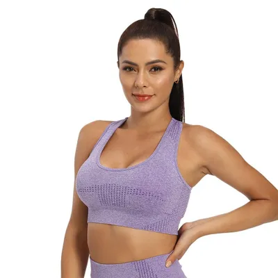 Obrázek produktu pro Yoga Rate podprsenka na cvičení fialová, L