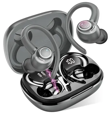 Produktbild von Bluetooth Kopfhörer Sport In Ear Kopfhörer Kabellos Bluetooth Laufen Grau
