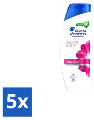 Obrázok produktu pre 5 ks šampónu Head & Shoulders Smooth & Silky proti lupinám, 250 ml - výhodný balík