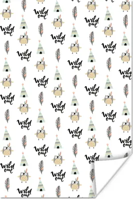Produktbild von MuchoWow® Poster Illustrationen - Farben - Muster 40x60 cm - Plakate für die Wand - Poster Babyzimmer