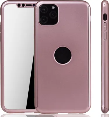 Produktbild von Handyhülle Schutzhülle für Apple iPhone 11 Pro Full Case Cover Displayschutz 360 Rosa