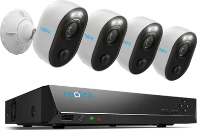 Produktbild von Súprava bezpečnostných kamier Reolink 2K WiFi 4ks 4MP WiFi Lumus a 8CH NVR s 2TB HDD, inteligentná detekcia, reflektor, 2-cestný zvuk, Lumus+RLN8 Bundle