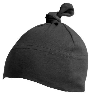 Image de Bonnet pour bébé Babybugz avec nœud / pompon FK167 (taille unique) (noir)