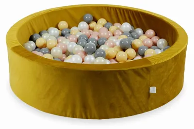 Obrázek produktu pro Kuličkový bazén 400 kusů 110x30 sametová zlatá: béžová, růžově zlatá, světle zlatá, perleťová, šedá