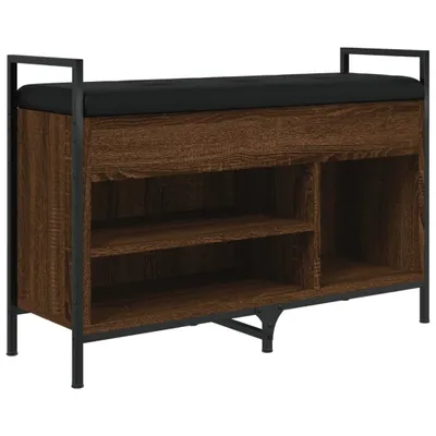 Obrázok produktu pre vidaXL Lavica na topánky hnedá dubový vzhľad 85,5x32x57,5 cm Materiál na báze dreva