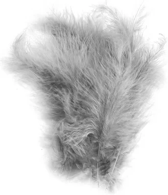 Produktbild von 15-20 Flaumfedern 09-17cm gefärbt Bastelfedern Schmuckfedern Feder Farbwahl, Größe:09 - 17 cm, Farbe:26 hellgrau