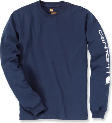 Produktbild von Carhartt Logo Langarmshirt (Dark Blue,M)