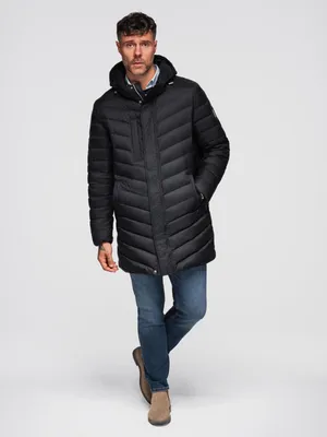 Produktbild von Ombre Clothing Winterjacke für Männer Inlug schwarz XXL