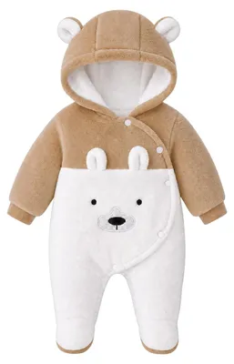 Produktbild von Elzusha – Baby-Überziehkleidung mit Fußsack, 9-12 Monate, Braun