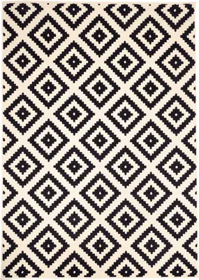 Image de Tapis tissé pour le salon et la chambre à coucher avec motif scandinave LYN1