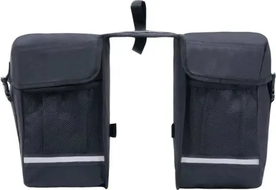 Produktbild von vidaXL Podwójna sakwa na bagażnik Wodoodporna 35 L Czarna
