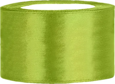 Image de Ruban de satin vert pomme l:38mm, L:25m