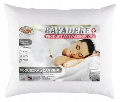 Produktbild von Zbyszko I BAYADERE+ Antialergisches Kissen 70x80 Weiß mit Reißverschluss