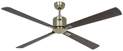 Obrázok produktu pre Energeticky úsporný stropný ventilátor s diaľkovým ovládaním Eco Neo III WiFi 152 cm mosadzné lopatky zo starožitného orechového / čerešňového dreva