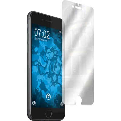 Produktbild von 4er-Pack PhoneNatic Displayschutzfolien verspiegelt  kompatibel mit Apple iPhone 7 Plus / 8 Plus