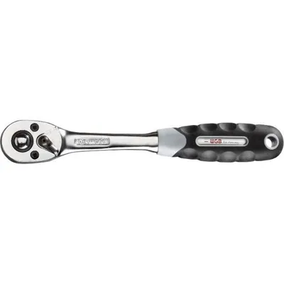 Produktbild von WGB Umschaltknarre 1/2" vierkant DIN3122D 72 Zähne und 2K-Griff