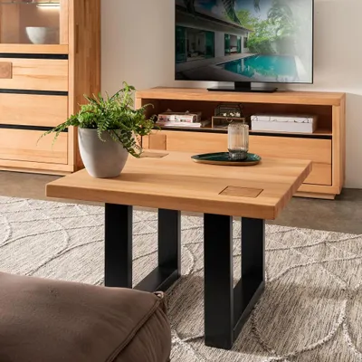 Produktbild von Couchtisch 70x70cm "Bergamo" Kernbuche geölt WZ-0159