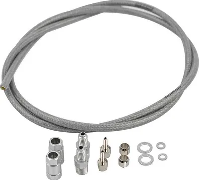 Produktbild von Braking Incas 2.0/first 5.0 Mm Steel Braided Hydraulischer Bremsschlauch Silber  Silber One Size
