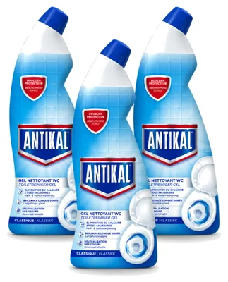 Produktbild von 3 x Antikal Toiletreiniger - 750 ml - Vorteilspackung - 3 Stücke