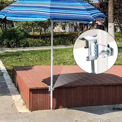 Produktbild von Parasolclip für Balkonleuning und Tisch - Balkonhalter für Sonnenschirme - Terrassen- und Tischklemme - Balkonklammern zur Befestigung
