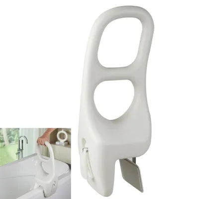Produktbild von Einstiegshilfe Badewanne,Haltegriff für Senioren und Behinderte, Werkzeuglose Montage, Rutschfest Badewannengriff,bis 100 kg belastbar,Weiß