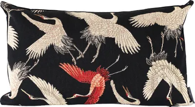 Produktbild von Gobelin Dekorativer Kissenbezug für Sofa Schlafzimmer Wohnzimmer, JAPANISHE KRANICHE, 30x50