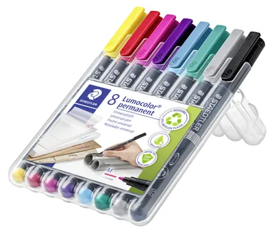 Obrázek produktu pro STAEDTLER® 317 WP8-2 Lumocolor M fóliové pero, balení po 8 kusech
