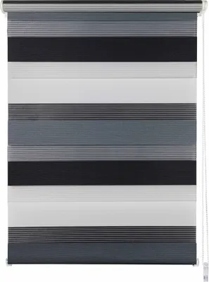 Produktbild von Doppelrollo Klemmfix ohne Bohren Duo Rollo mit Seitenzug Farbe: Grau-Anthrazit, Größe: 100x160 cm