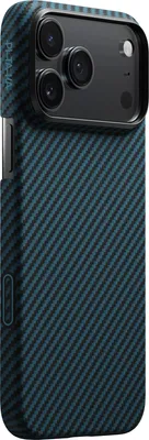 Zdjęcie produktu dla Etui PITAKA Ultra-Slim MagSafe do iPhone 17 Pro Max czarno-niebieski